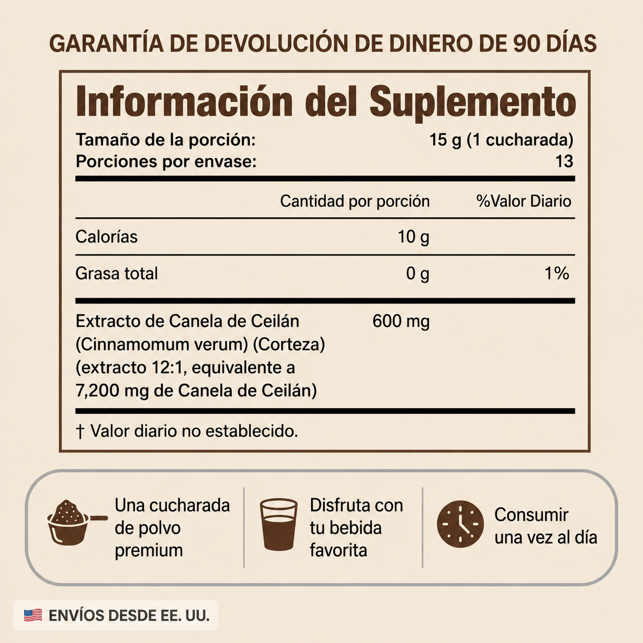 LivingCore® Canela de Ceilán Orgánica en Polvo