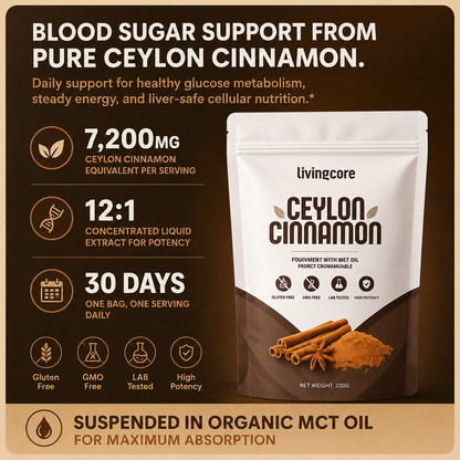 2. LivingCore Organic Ceylon Cinnamon Powder