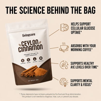 2. LivingCore Organic Ceylon Cinnamon Powder