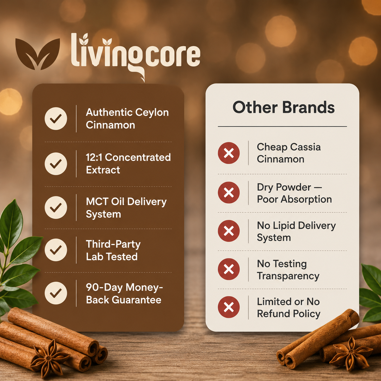 LivingCore® Organic Ceylon Cinnamon Powder