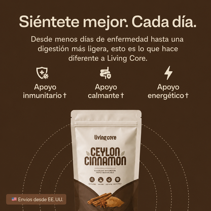 LivingCore® Canela de Ceilán Orgánica en Polvo