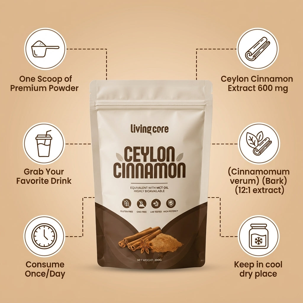 LivingCore® Organic Ceylon Cinnamon Powder
