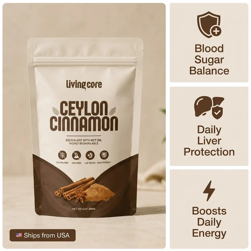 LivingCore® Organic Ceylon Cinnamon — 12:1 Extract Powder